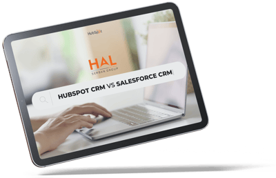 Mock up - HubSpot CRM vs Salesforce CRM