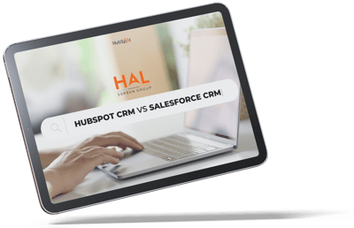 Mock up - HubSpot CRM vs Salesforce CRM