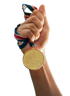 hand-holding-gold-medal-sky-1